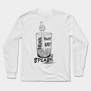 Boba bball refreshing SPLASH Long Sleeve T-Shirt